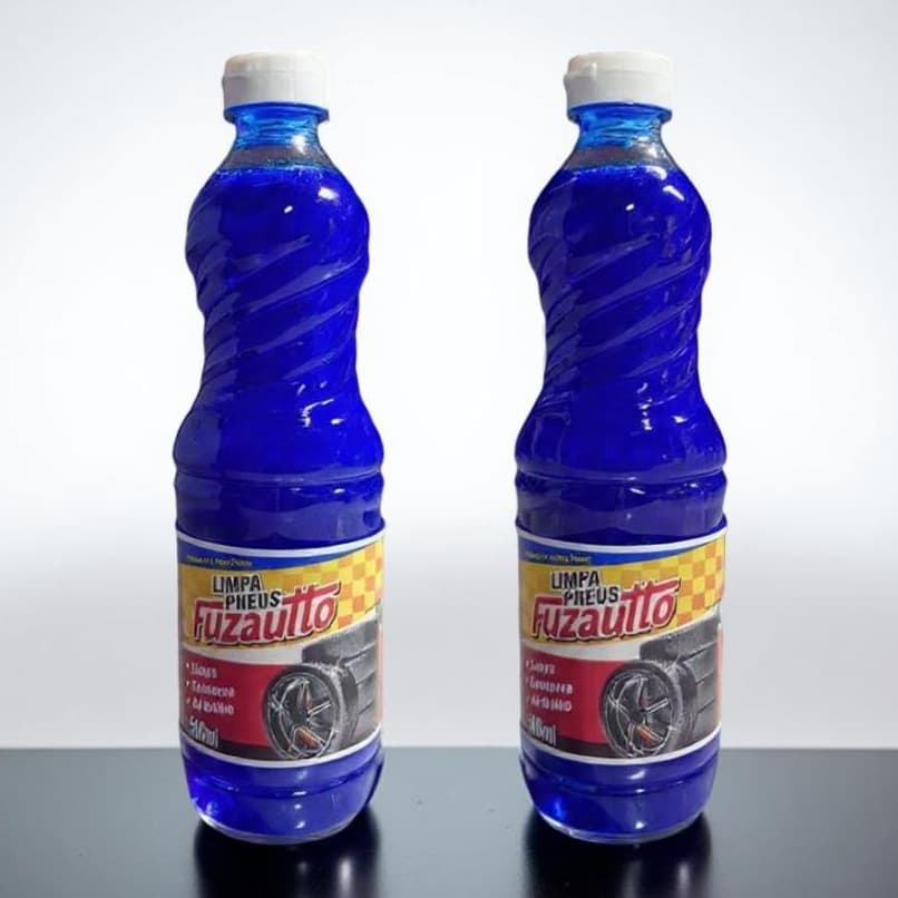02  - Pneu Pretinho - Limpa Pneus Fuzautto 500 Ml ( Kit 02 UND. )