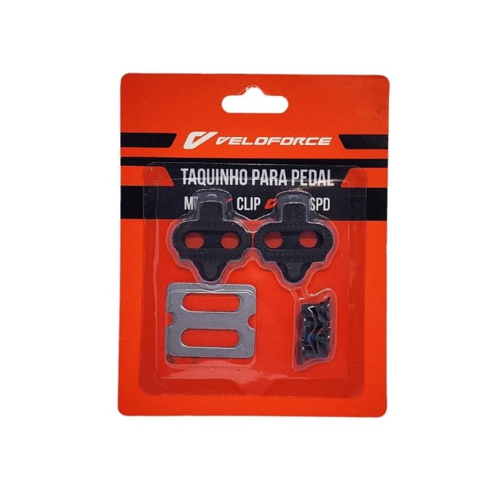 Par Tacos Taquinho Pedal Clip Bike Preto Sapatilha Spd Mtb Veloforce