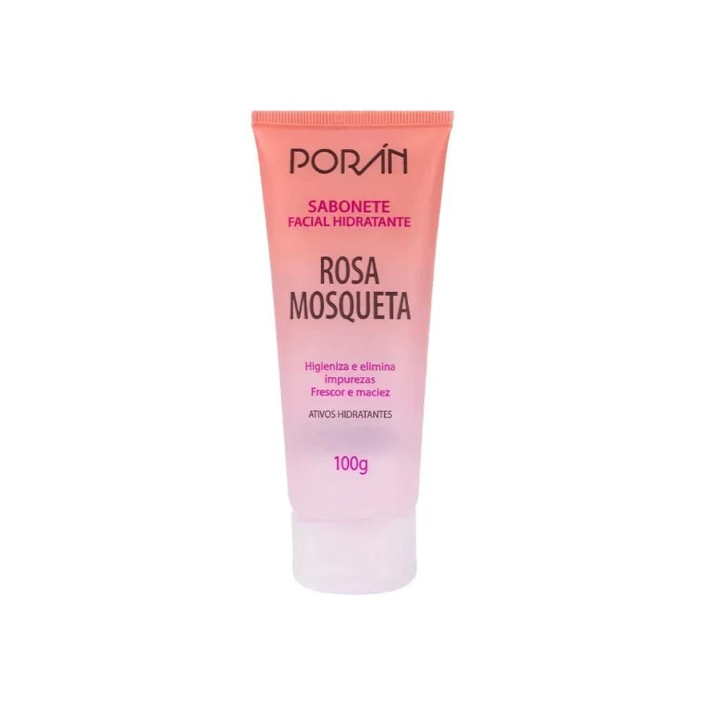 Sabonete Facial Rosa Mosqueta Hidratante Poran 100g