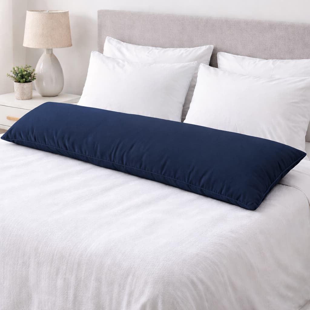 Travesseiro de Corpo Adulto 1,25x45 cm | Conforto Total | Capa em Cores Variadas