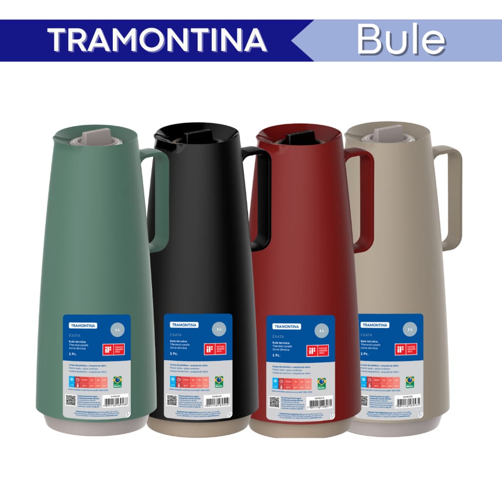 BULE GARRAFA TÉRMICA EXATA 1L TRAMONTINA