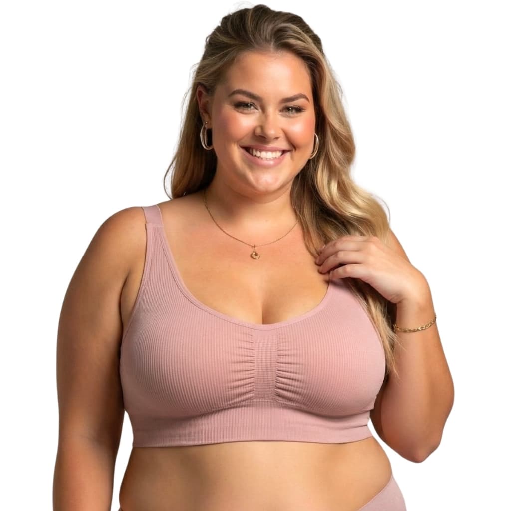 Sutia Com Bojo Removível Extra Grande Adulto Feminino Alca Larga Plus Size Sem Costura Soutien