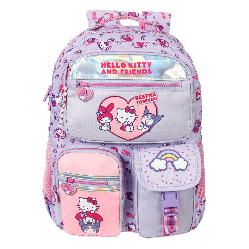Mochila 17 Hello Kitty E My Melody Tween Feminino Infantil