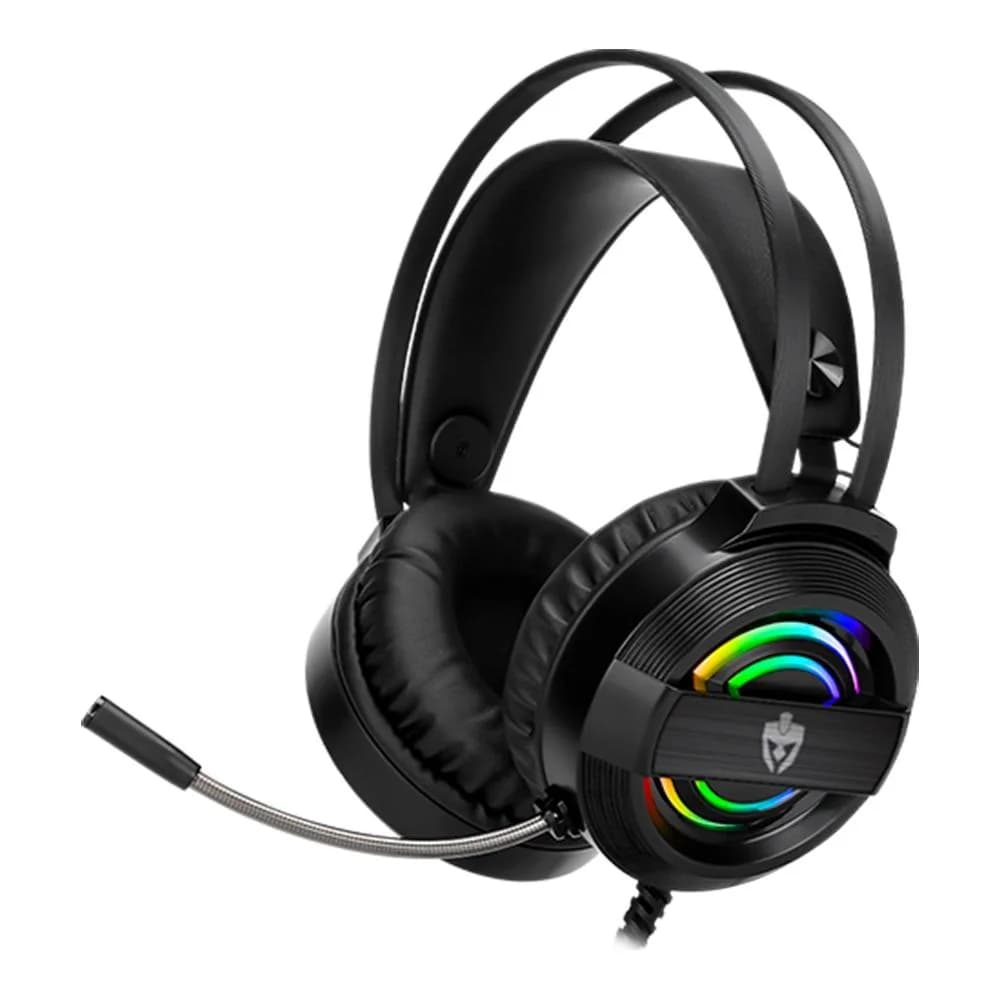 Headset Gamer USB Com Microfone Fone de Ouvido Estéreo LED Confortável PC Evolut Garen EG-320
