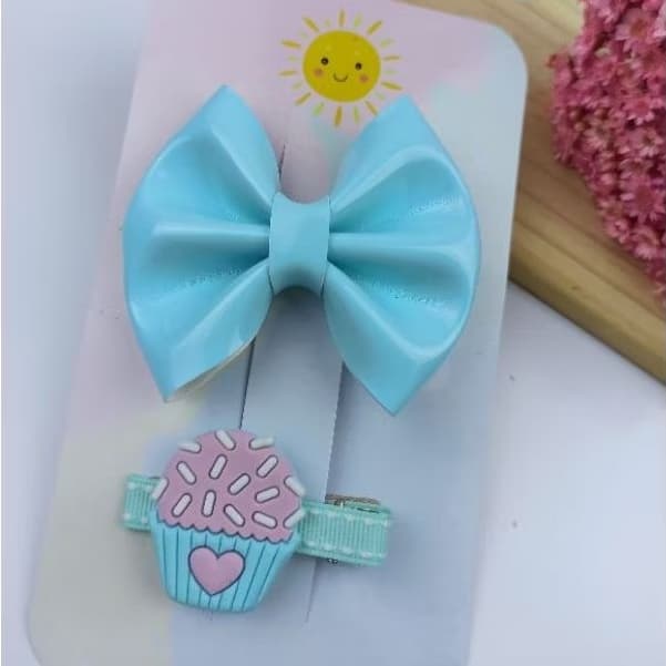 Laço infantil com hair clips Mini presilha