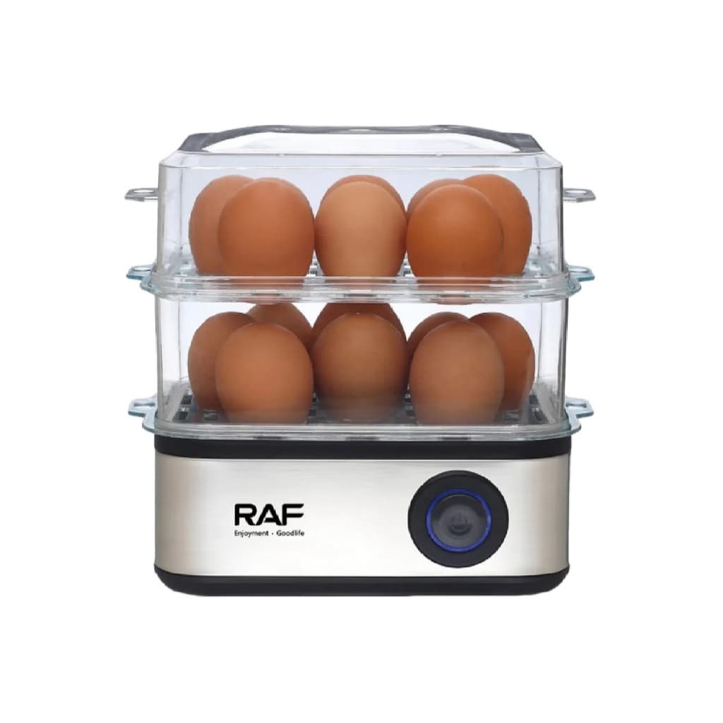 Cozedor De Ovos E Legumes A Vapor Com 2 Andares Inox
