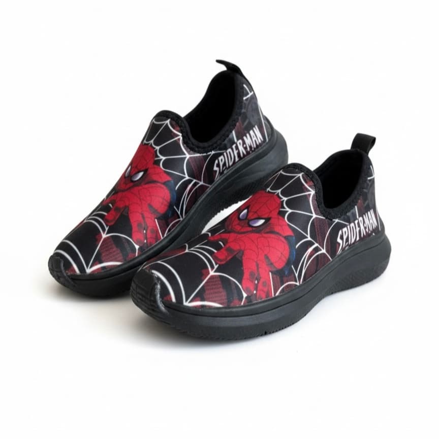 tenis infantil calcefacil meia H.Aranha Preto Masculino