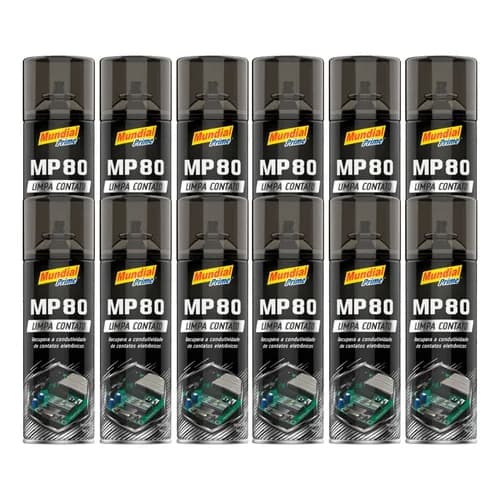 Kit Atacado 12x Limpa Contato Spray 300ml - Mundial Prime