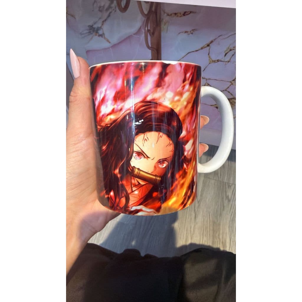 Caneca  Nezuko 325 Ml De Porcelana