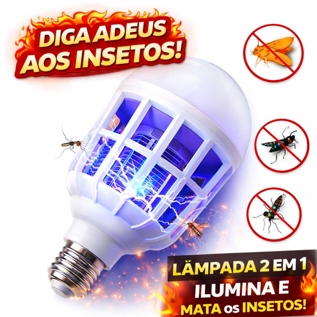 Lâmpada Mata Mosquito Luz Noturna Repelente Led