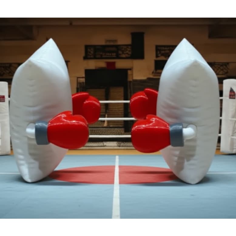 Kit Decoração Boxe Luta de Travesseiros Boxe