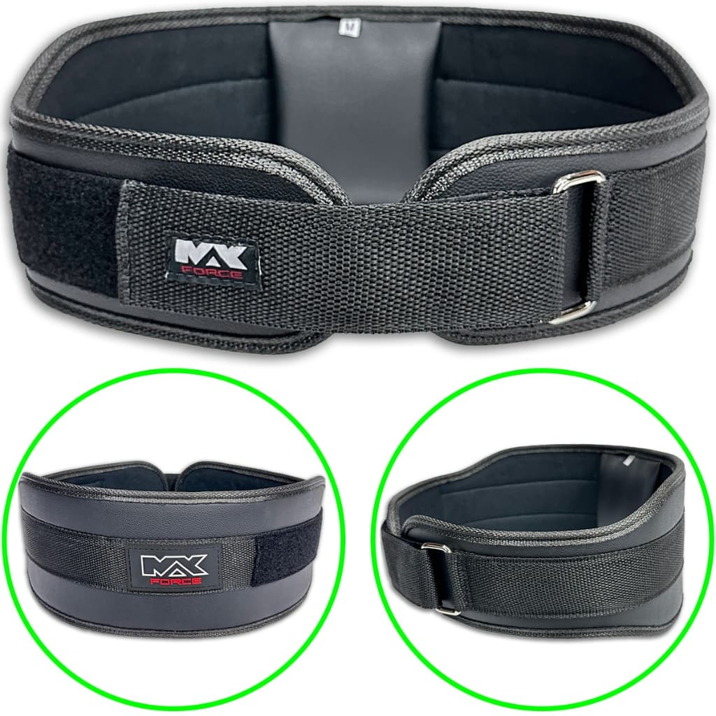 Cinturão Cinto de Academia Treino Academia Velcro Max Force