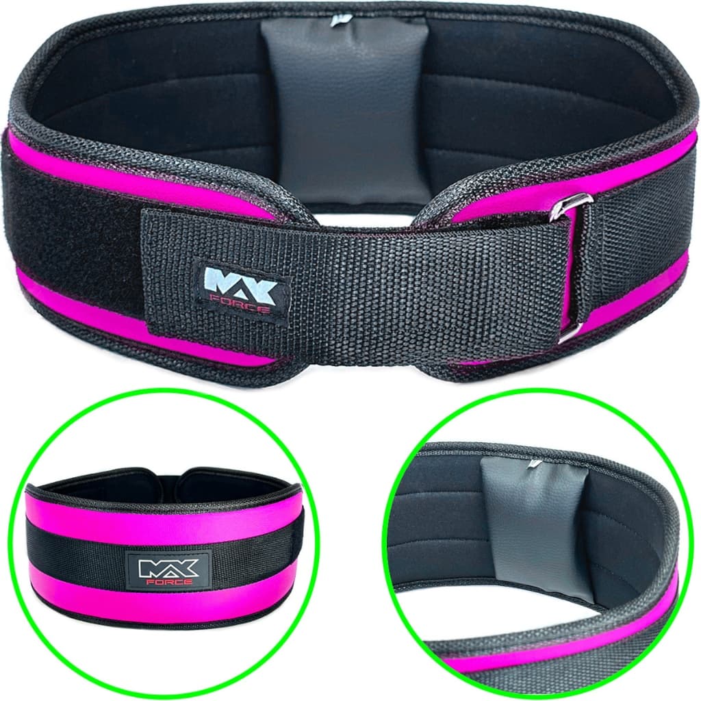 Cinturão de velcro para academia Agachamento Crossfit Max Force