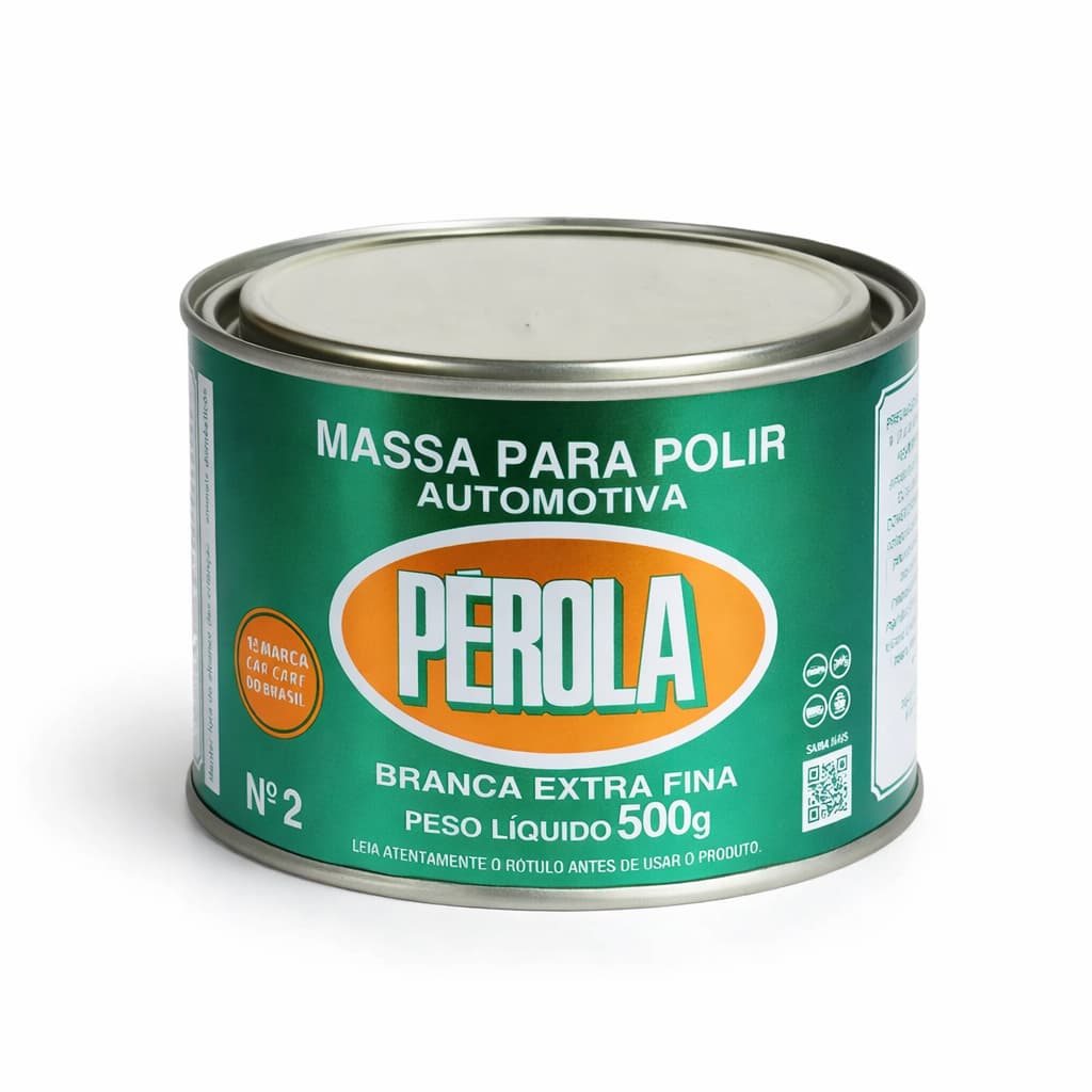 Massa de Polir N°2 Extra Fina 500g - Pérola