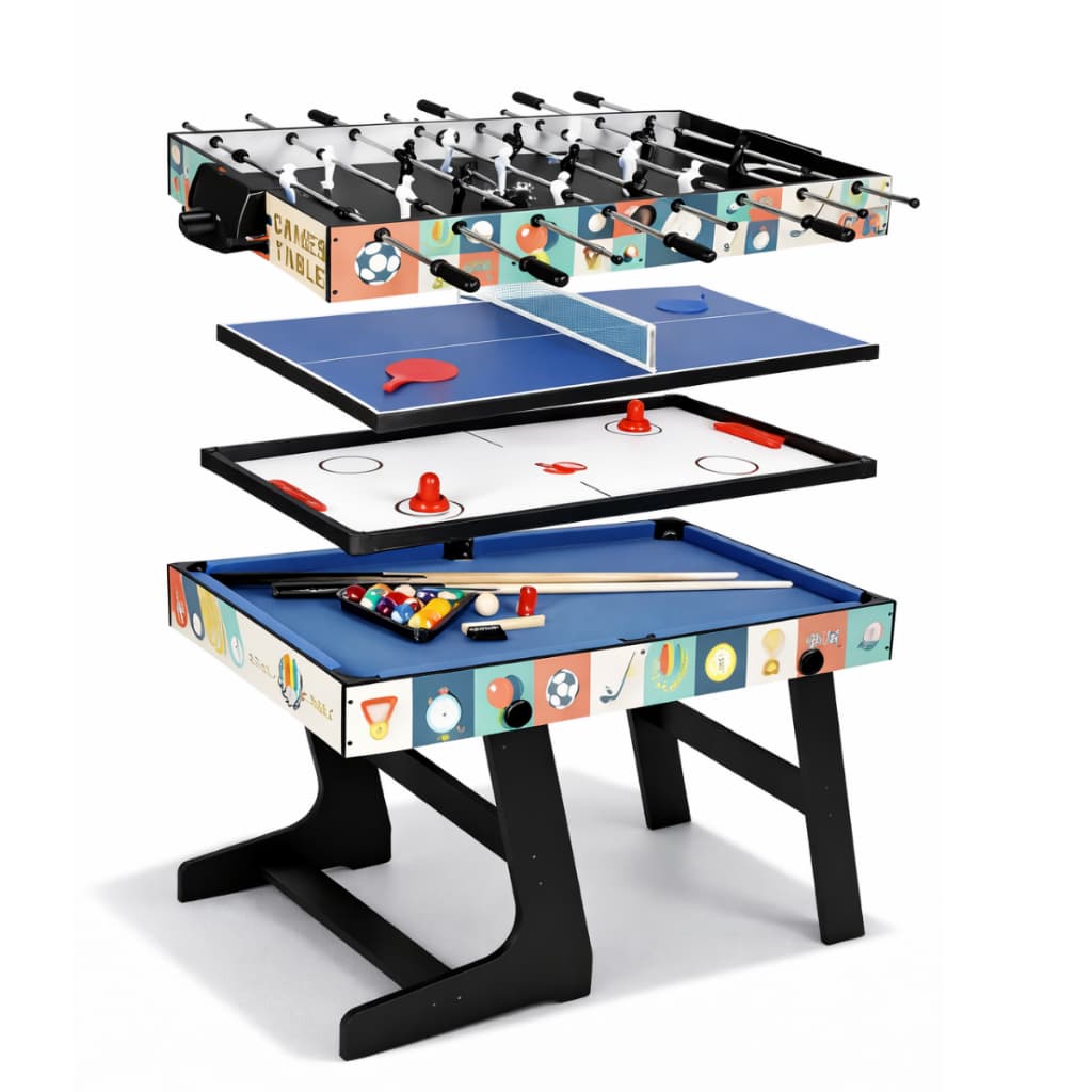 Mesa Multijogos 4 Em 1 Ping Pong Bilhar E Air Hockey Mesa de Jogos Aero Hockey