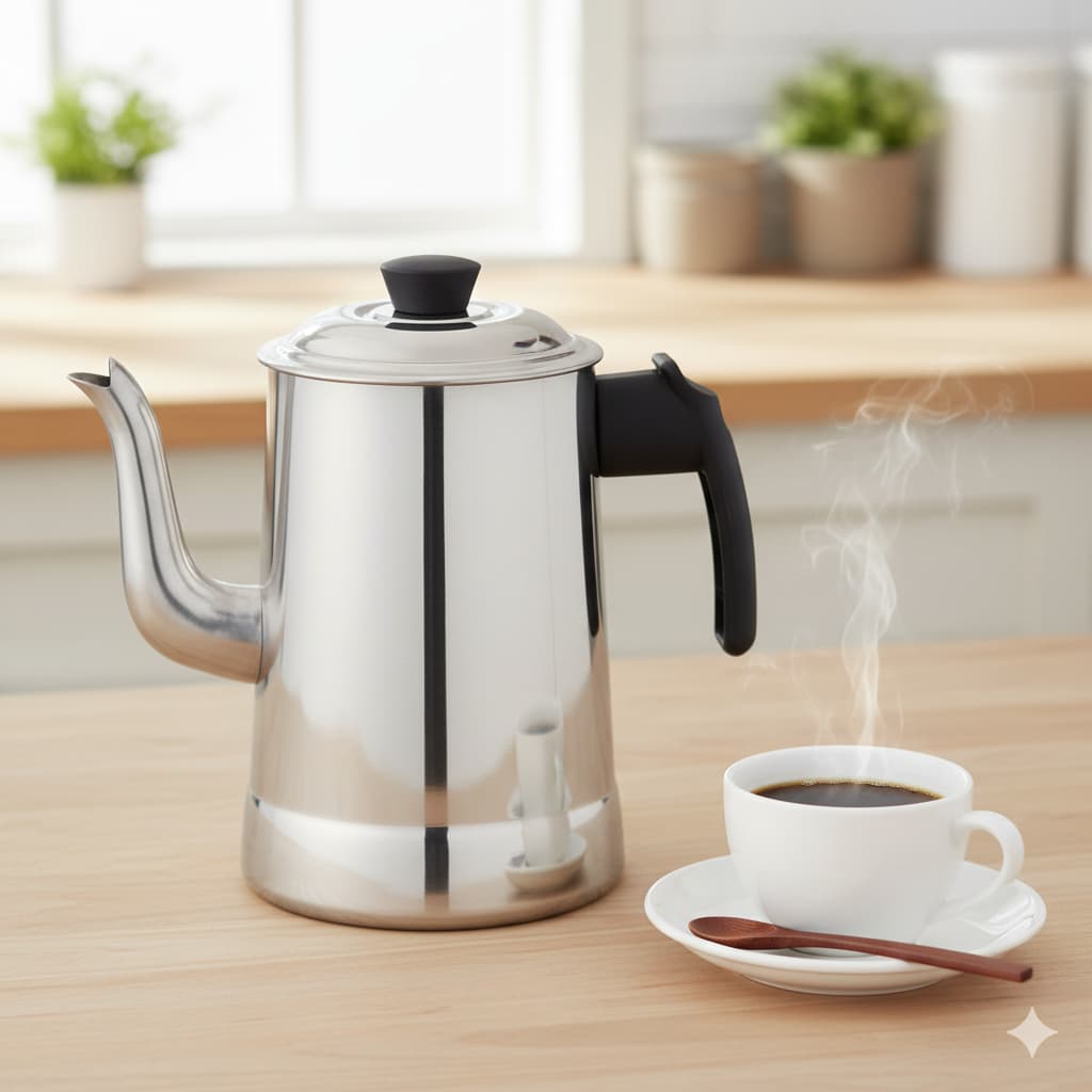 Bule de Alumínio para Café e Chá – Leve, Resistente e Prático