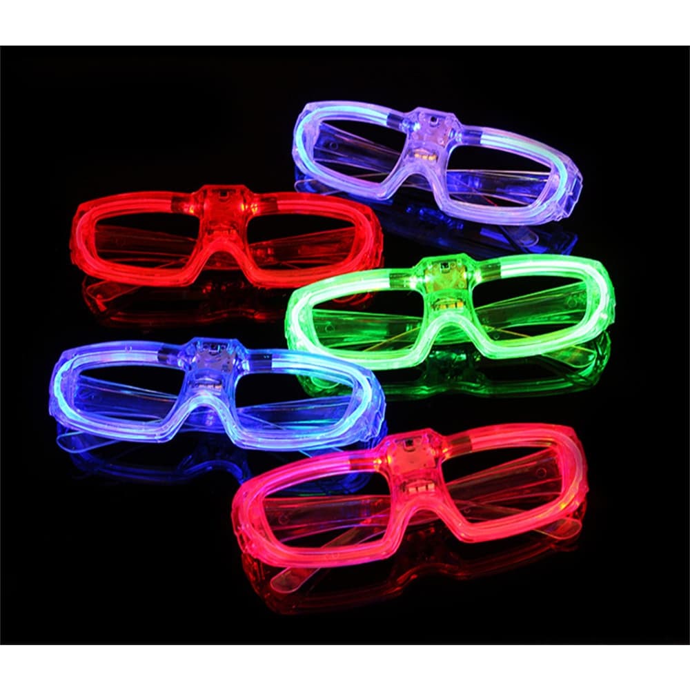 Kit 10 Óculos LED Neon Colorido Para Festas Despedida, Casamento, Balada, Rave, Lembrançinha