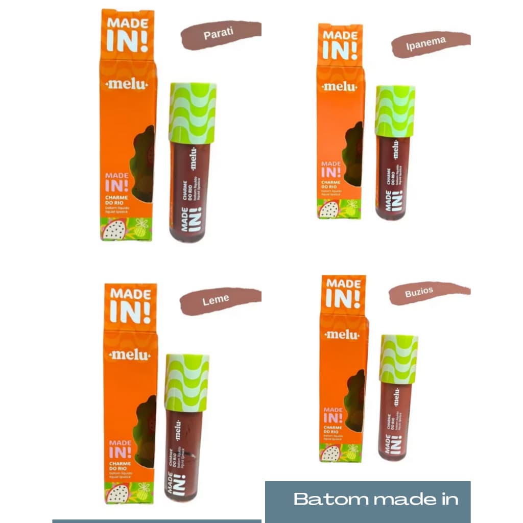 Batom Líquido Charme do Rio Liquid Lipstick Made In! Melu by Ruby Rose 4ml