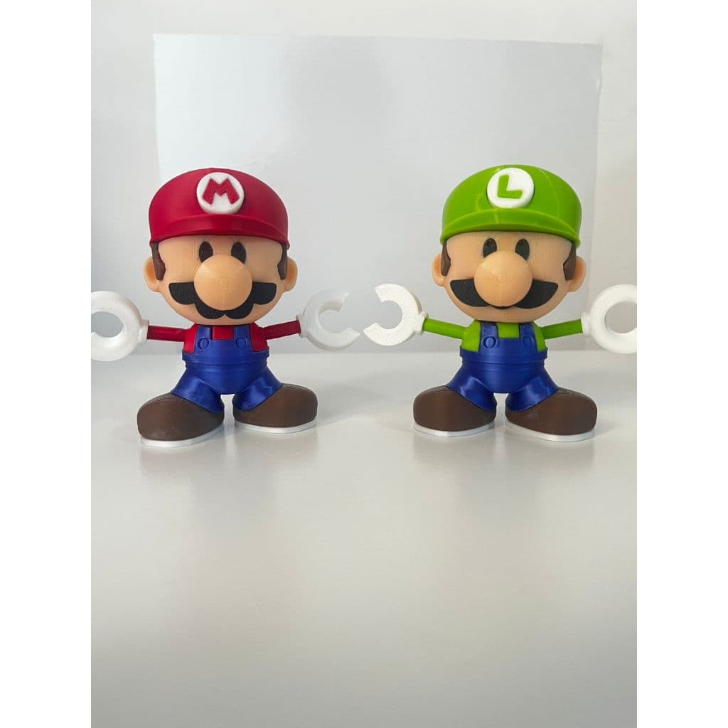 Mini Mario Toy, Luidi Toy, Figure Action, Mãos articuladas