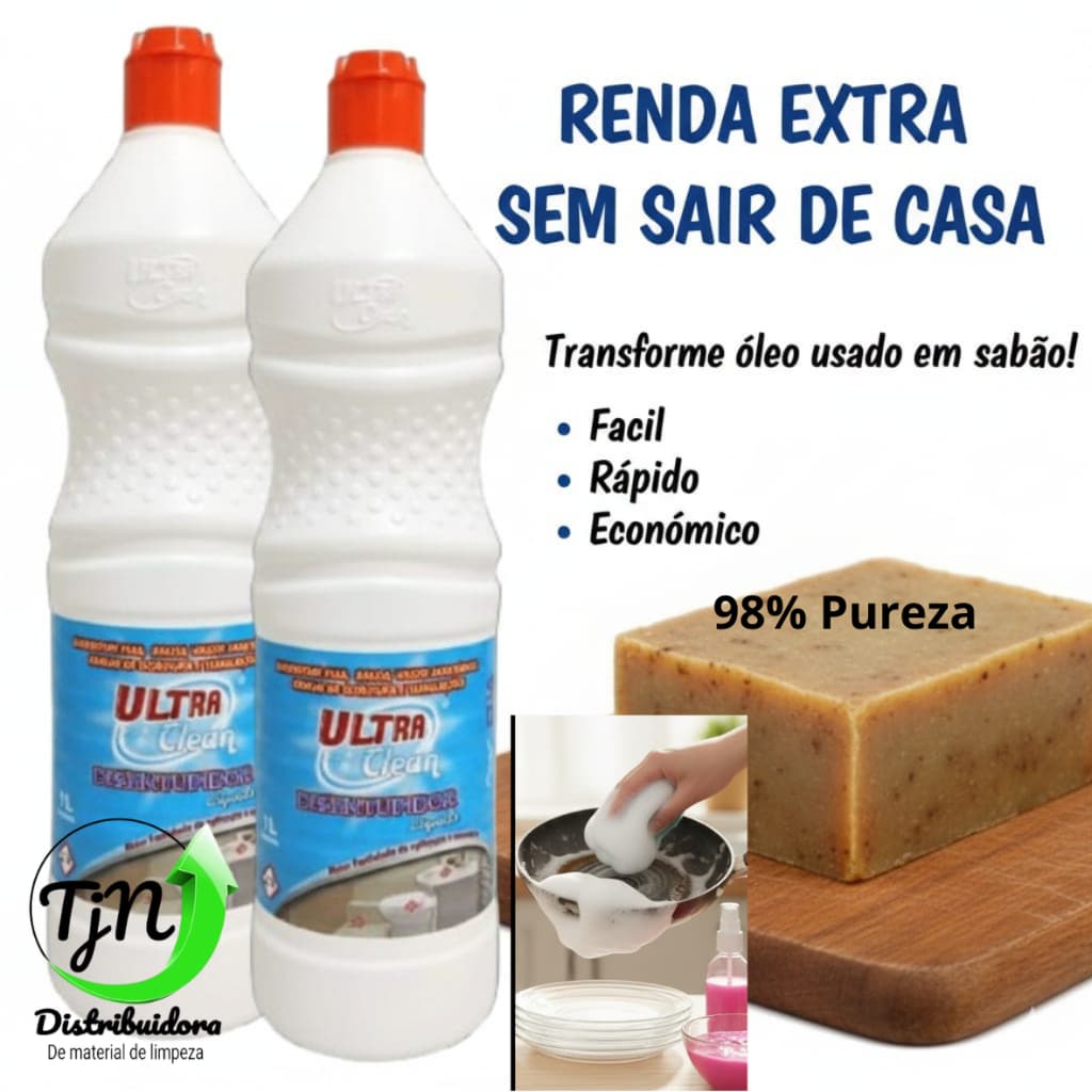 Base Líquida para Sabão Caseiro Ultra Clean 1L – Rende Muito | Fácil de Usar | Econômica