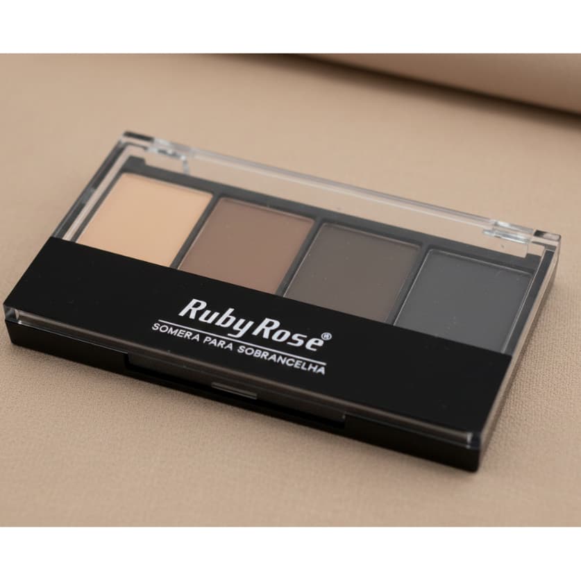 Trio de Sombras para sombrancelhas Alta Pigmentação Ruby Rose
