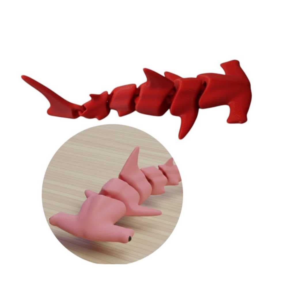 Decoração Tubarão-Martelo Articulado – Impressão 3D