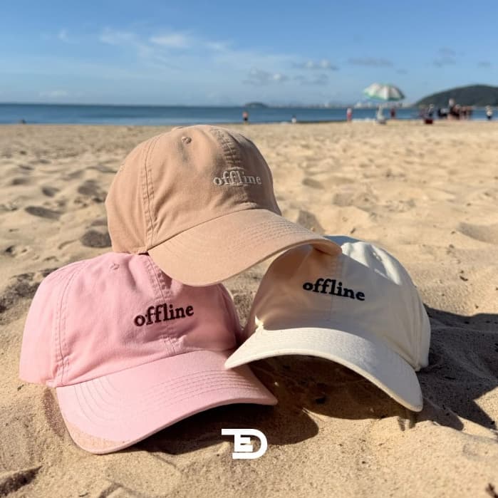 Boné Dad Hat Lavado Unissex Aba Curva Bordado OFFLINE | Linha TED HAT