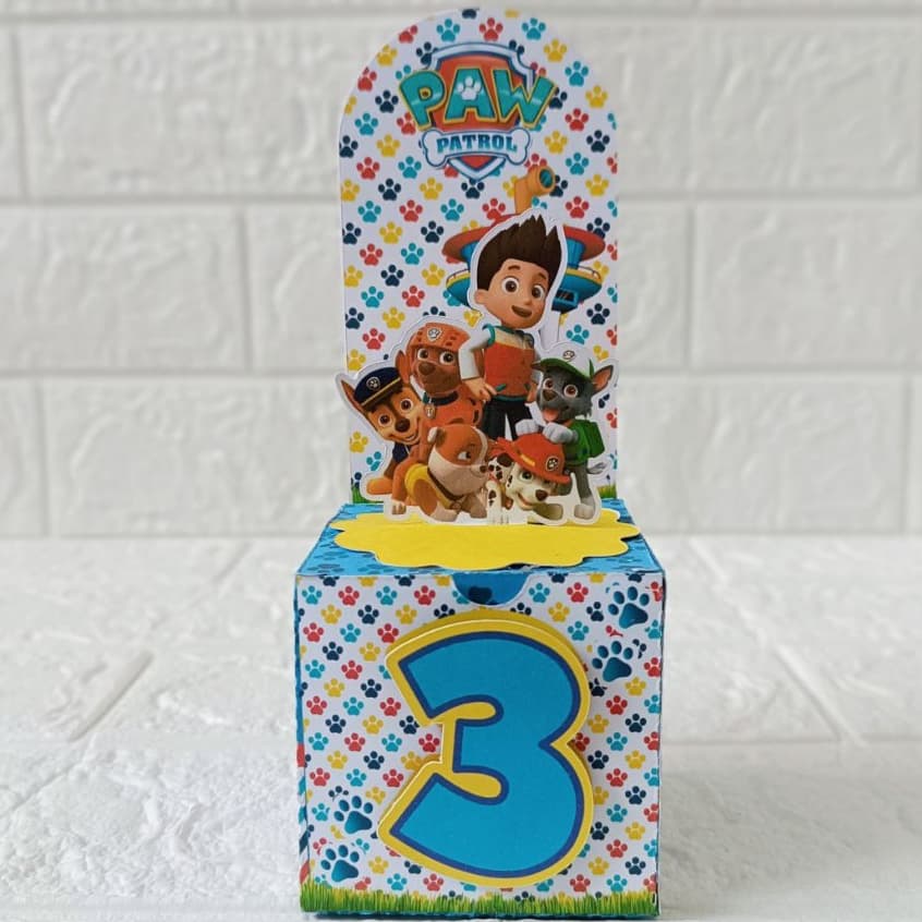 Caixa Cenario Patrulha Canina | Personalizados | Lembrancinhas | Festa infantil | Aniversário