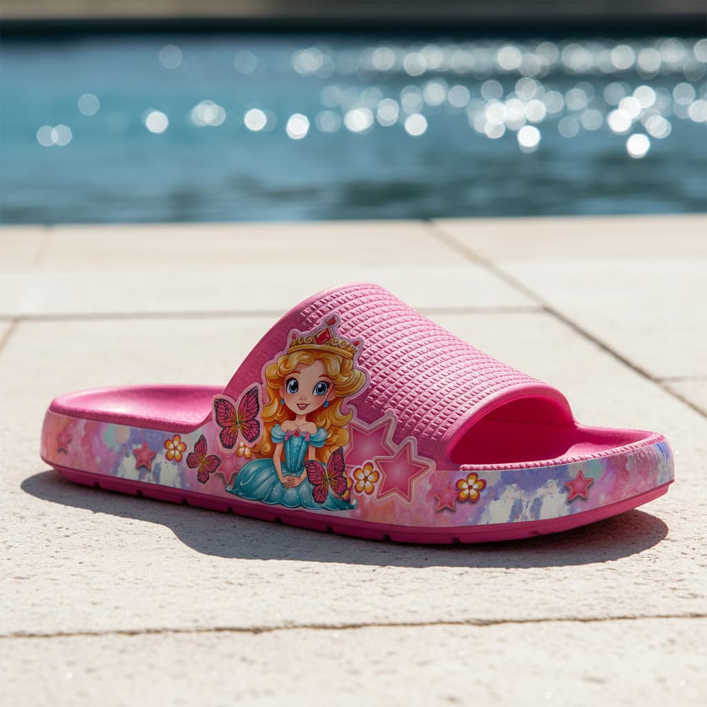 Chinelo Nuvem Infantil Juvenil Menina Papete Sandália Desenhos, Confortavel e Leve