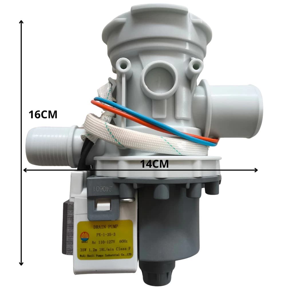 BOMBA DRENAGEM 127V LAVADORA TOP LOAD MIDEA 11001011000056