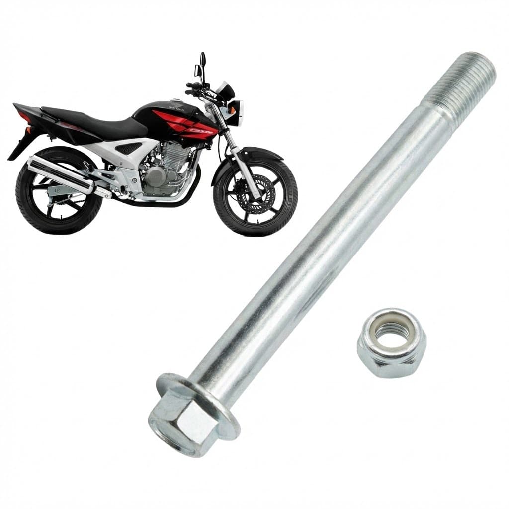 Eixo de Roda Traseira C / Porca Honda Twister 250 Tornado 250 Cb 300r Xre 300
