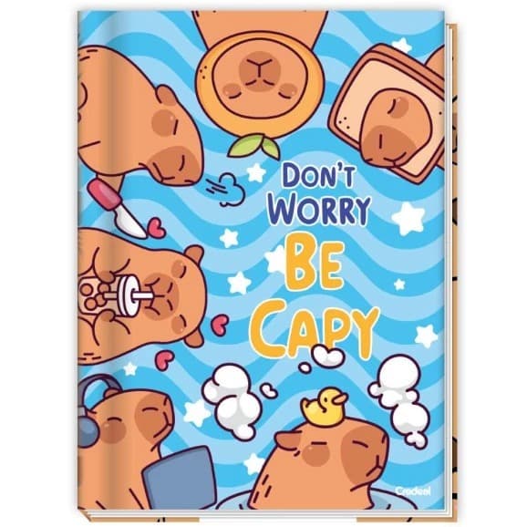Caderno Universitário Brochura Capa Dura 80F Capivara