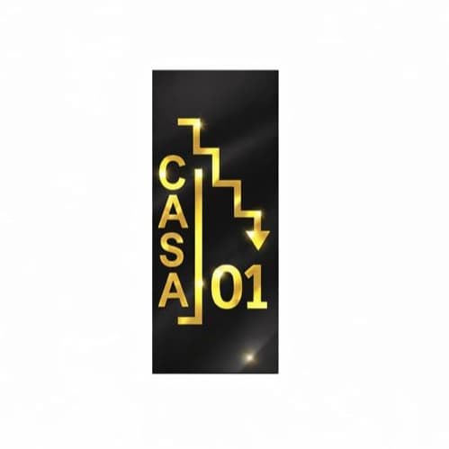 NÚMERO PARA CASA, NÚMEROS RESIDENCIAL, PLACA 12X5CM, IDENTIFICAÇÃO PARA CASA, PERSONALIZADA.