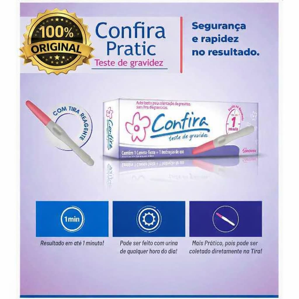 Teste de Gravidez Caneta Pratic - Resultados Rápidos e Precisão Alta