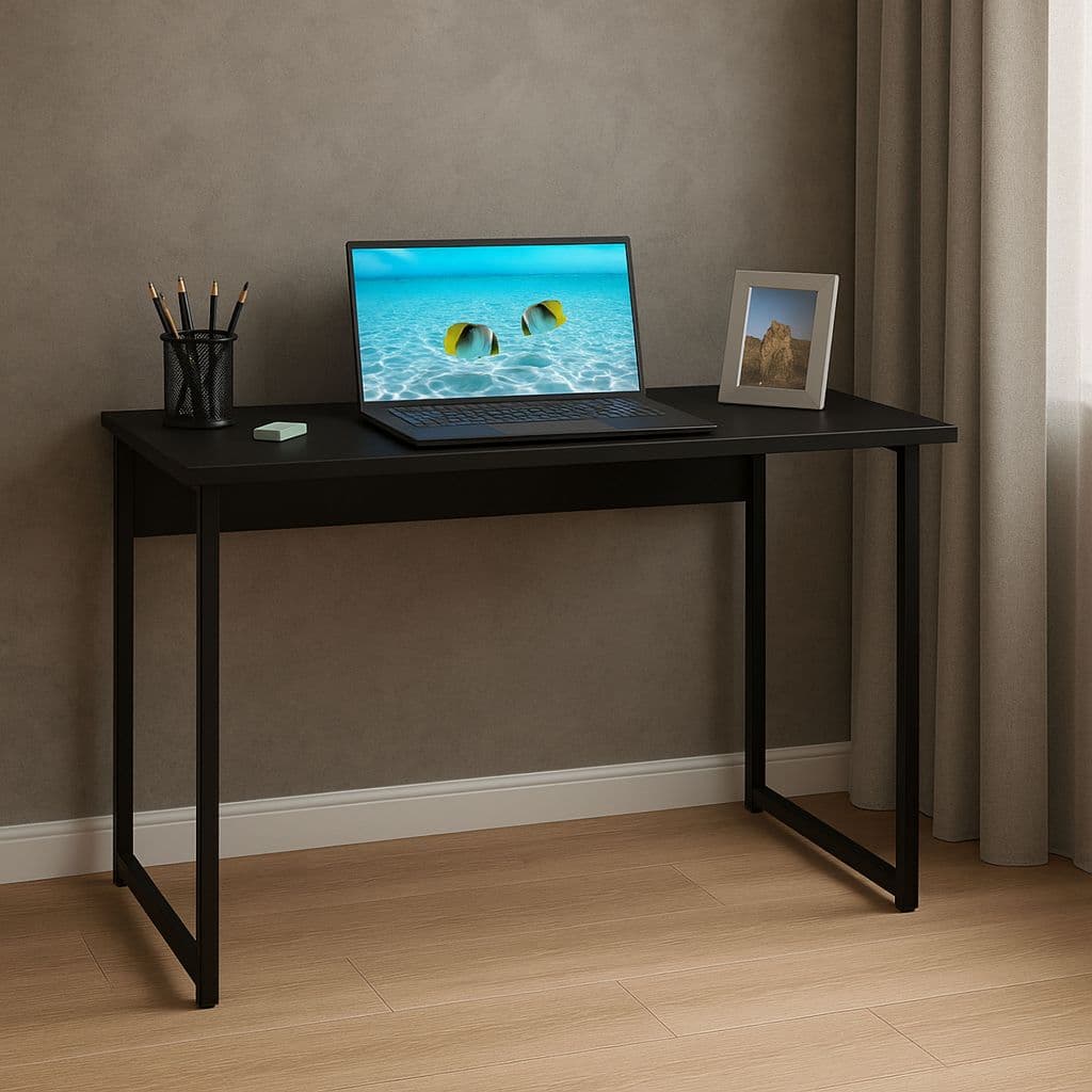 Mesa Home Office Escrivaninha Notebook Pés de Ferro Industrial