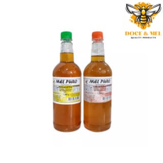 Promoção Kit 2 Mel 100% Puro Florada Eucalipto e Florada Laranjeira 1,3kg Doce&Mel
