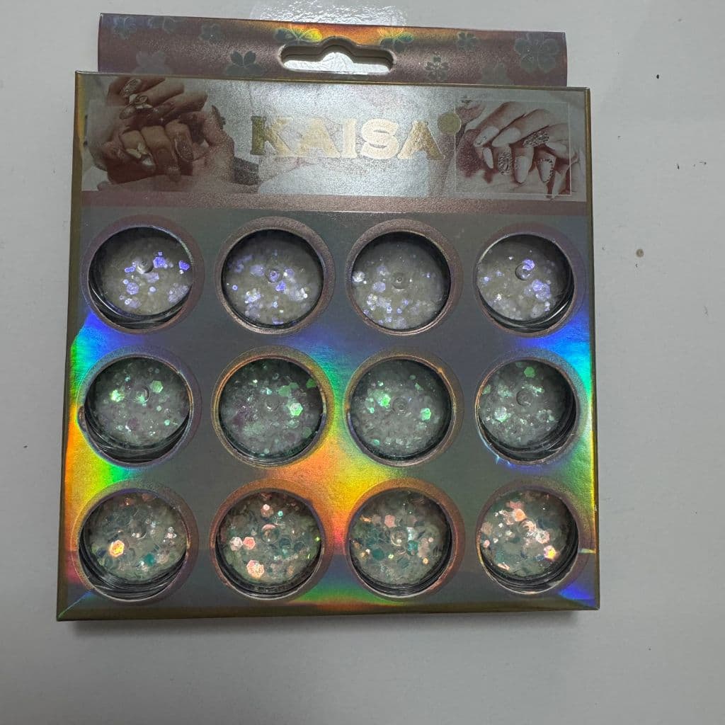 KIT 12 GLITTER BRILHO ESPELHADO