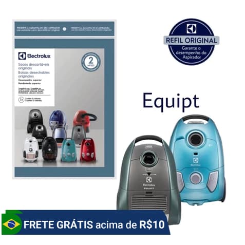Kit Saco Descartável para Aspirador de Pó Electrolux Original, Clario e outros modelos