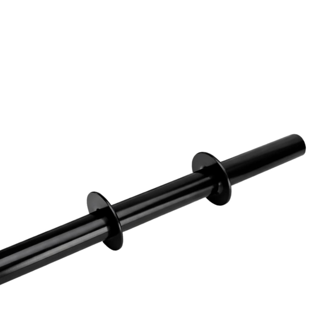Barra Reta Preta em Aço 40 cm Ideal para Musculação e Treinos em Casa ou Academia com Qualidade