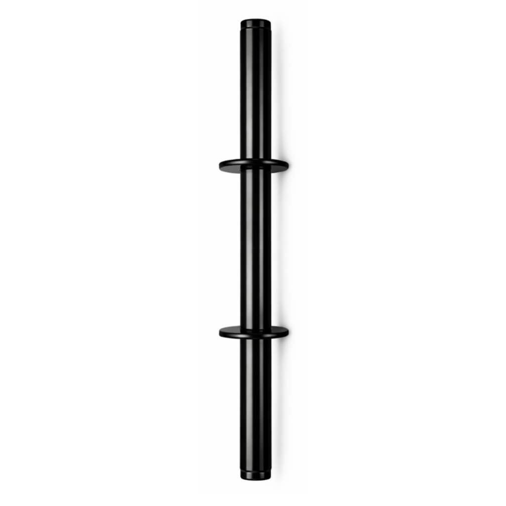 Barra Reta Preta 40 cm Aço Reforçado Unidade Ideal para Treino Exercícios de Musculação em Academia