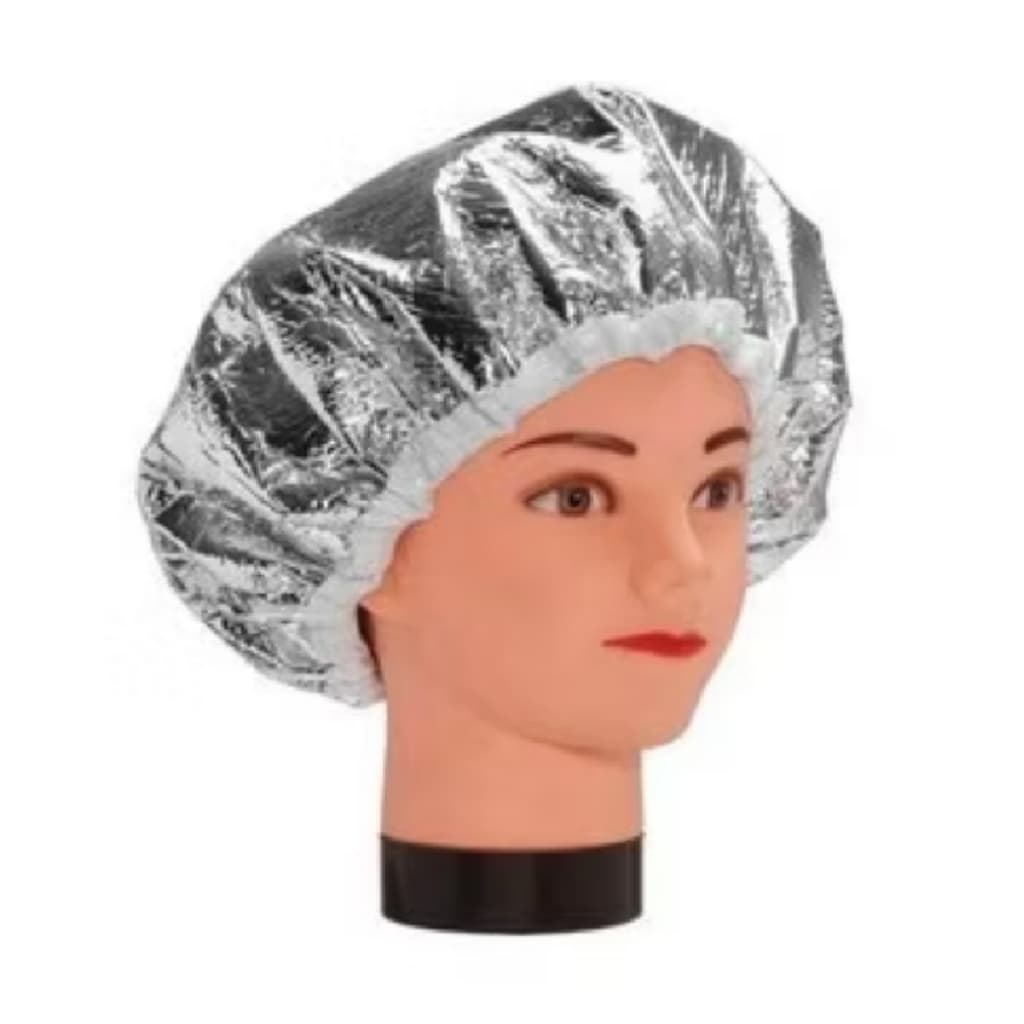 Touca Térmica Metalizada Capilar Ideal para Banho de Creme e Máscaras