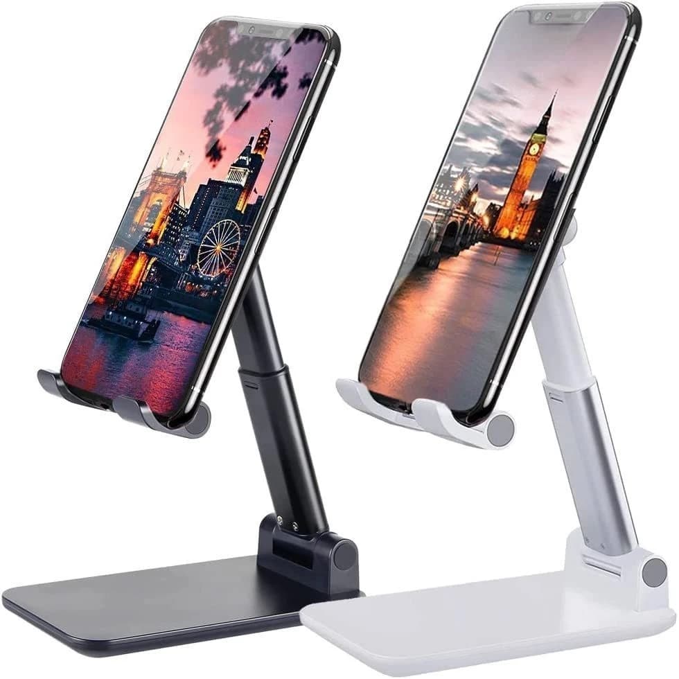 PROMOÇÃO! Kit Suporte Para Celular e Tablet Dobrável Portátil Ajustável Apoio Mesa Alta Qualidade