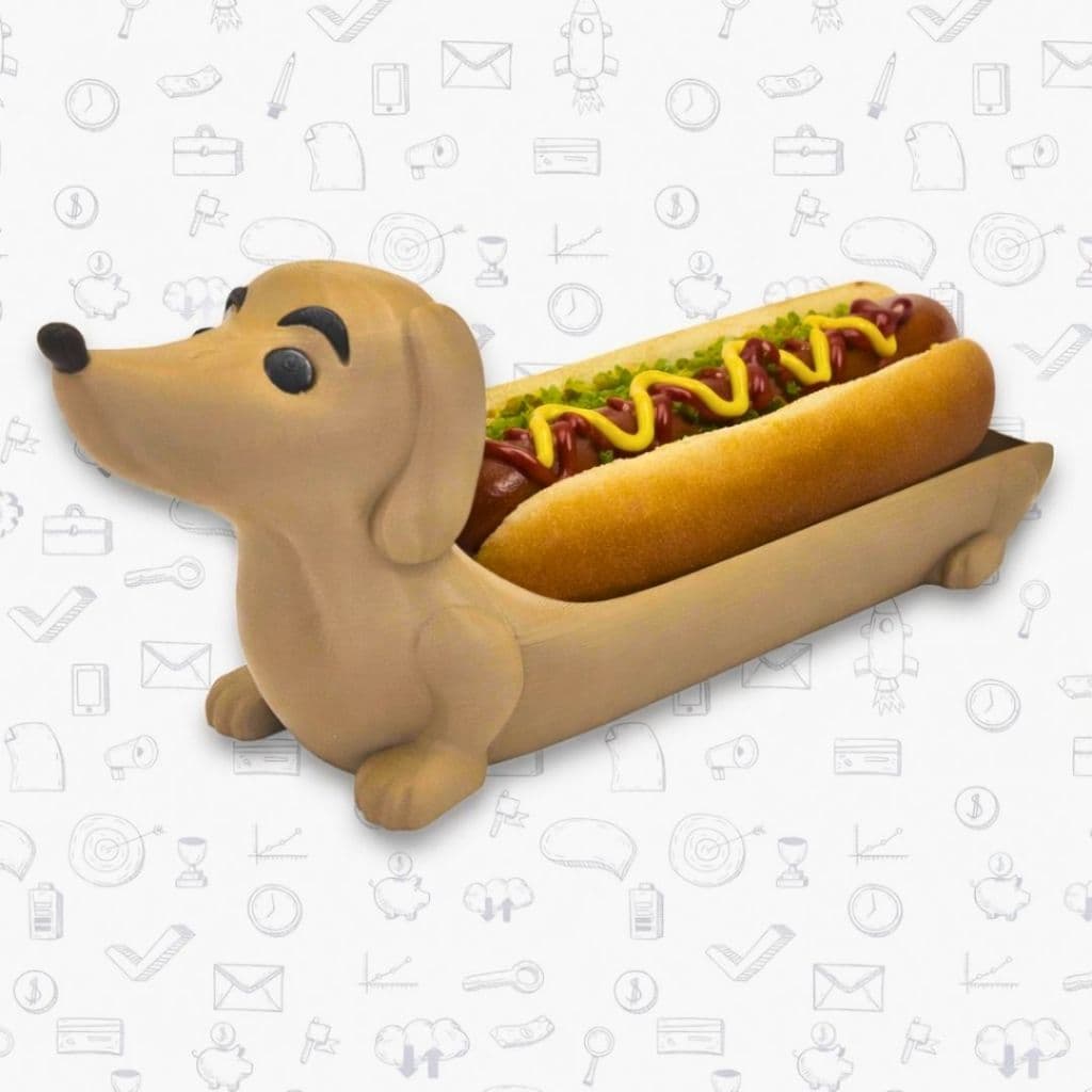 Suporte para Cachorro-Quente Hot Dog Cofape-Dachshund– Criativo, Divertido e Funcional