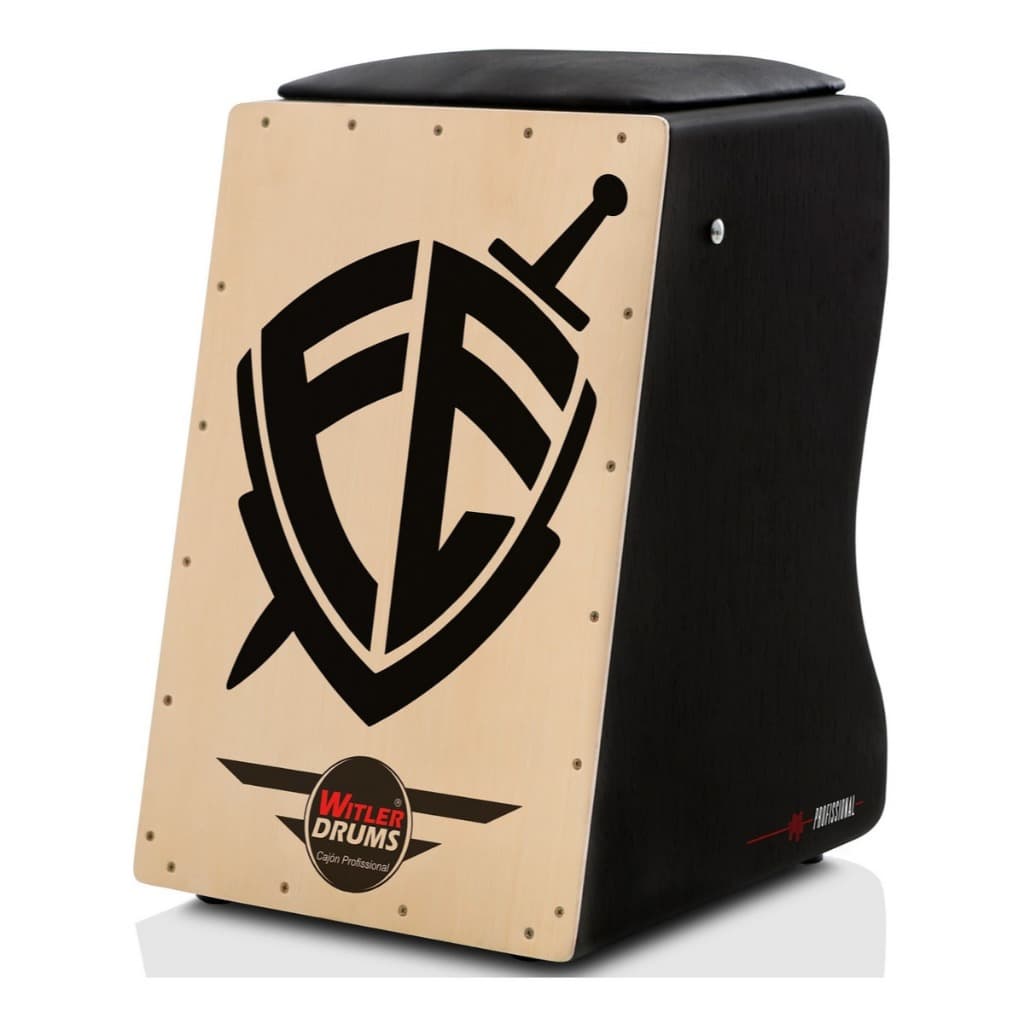 CAJON TRADICIONAL ELETRICO PRETO | NATURAL FE KIT (MA)