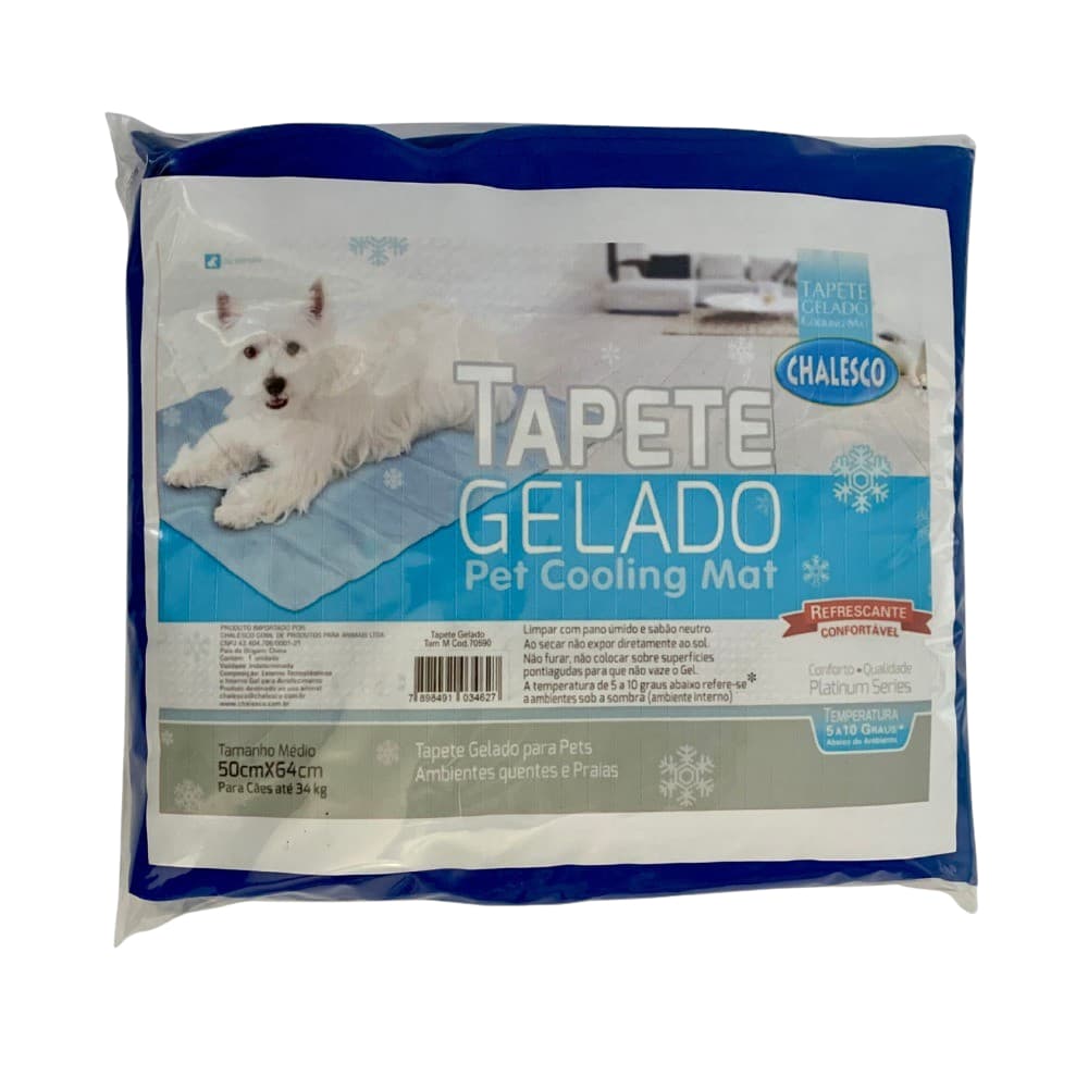 Tapete Gelado Refrescante p/ Cães 50x64 Chalesco