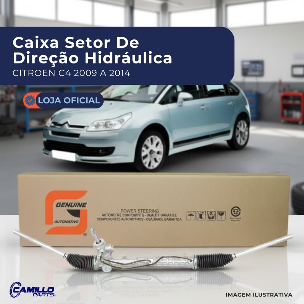 Caixa Setor Direção Hidráulica Peugeot 307 Citroen C4 Pallas Vtr Hatch Alta Qualidade