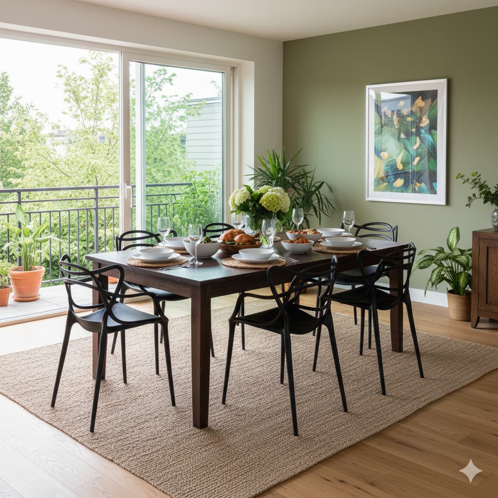 Conjunto 6 Cadeiras Allegra Cozinha Sala de Jantar Varanda Jardim Empilhável