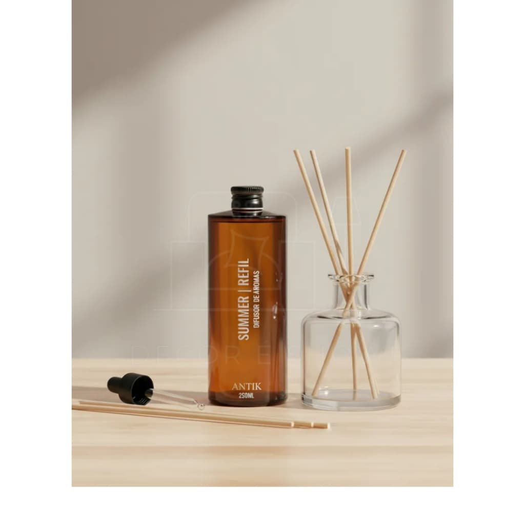 Difusor Antik Summer Refil - 250ml + Jogo De Varetas
