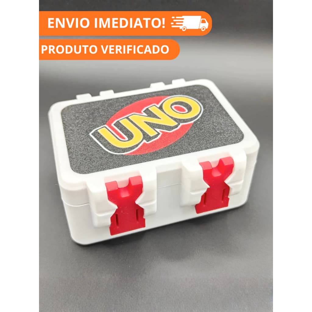 Porta Cartas Uno – Estojo Organizador para Guardar Cartas – Impressão 3D
