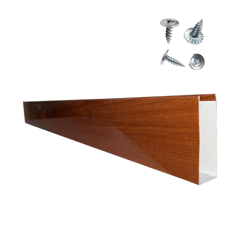 Salva Porta Proteção Madeira Mogno Contra Umidade Parafuso 60cm á 100cm 10cm altura 3,5cm espessura